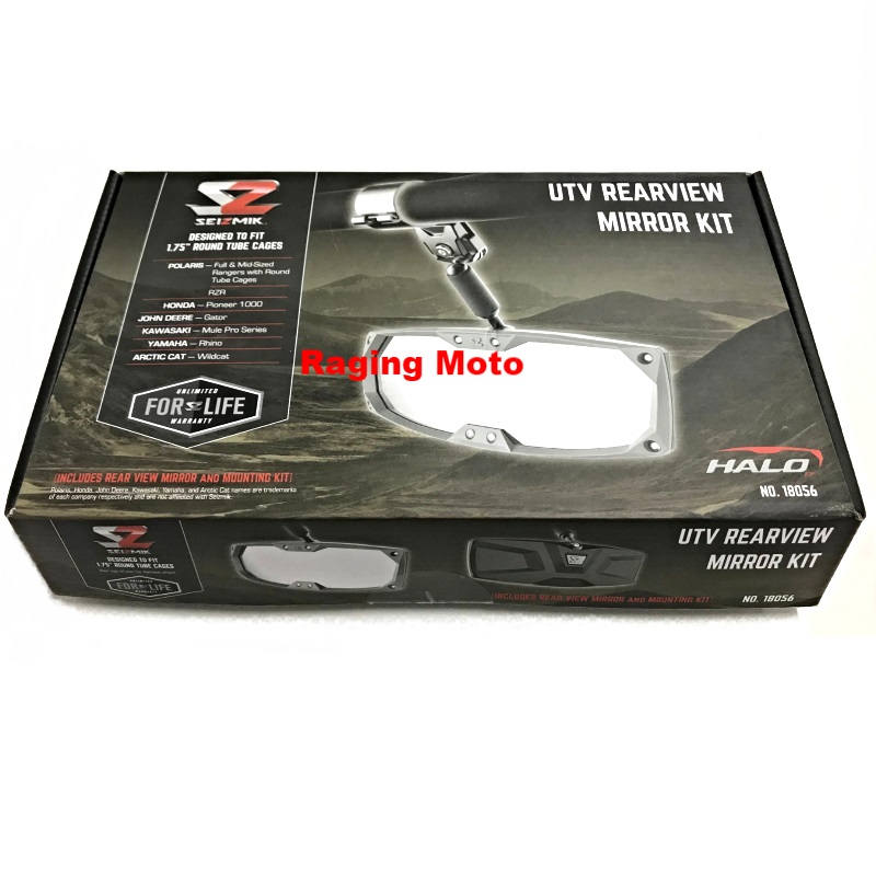 Seizmik Halo-R Rear View Black 1.75″ Round Tube Mirror Polaris RZR 1000 XP 4 / S-161367