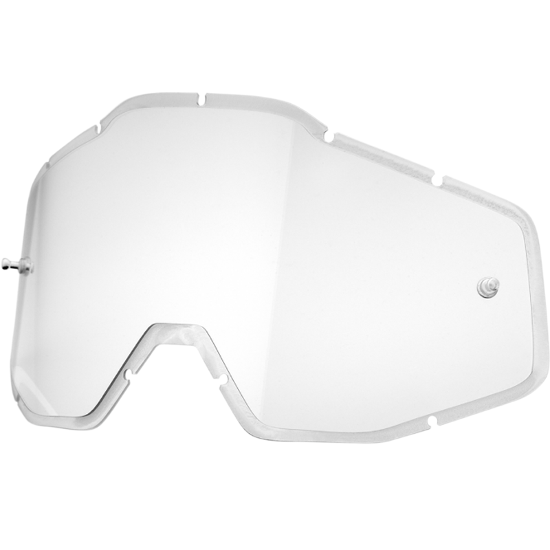 100% Strata MX / Racecraft / Accuri Plus Injected Replacement Lens Clear