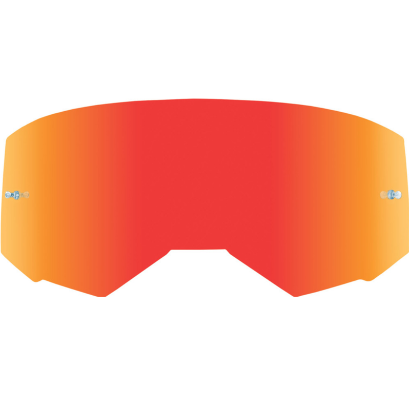Fly Racing Zone Pro, Zone, Focus Replacement Single Lens W/Post Red Mirror/Smoke