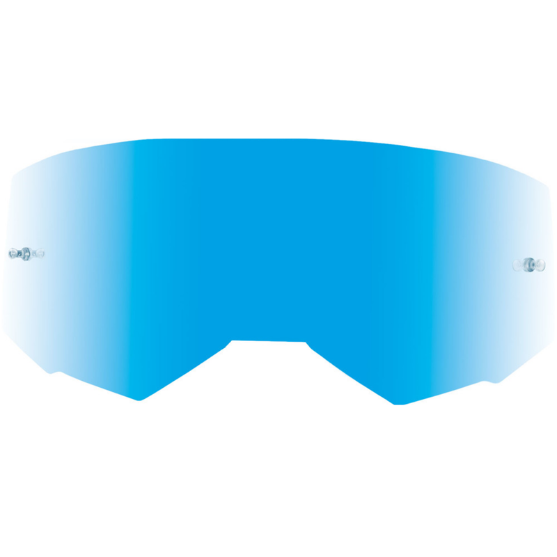 Fly Racing Zone Pro, Zone, Focus Replacement Single Lens W/Post Sky Blue Mirror/Smoke