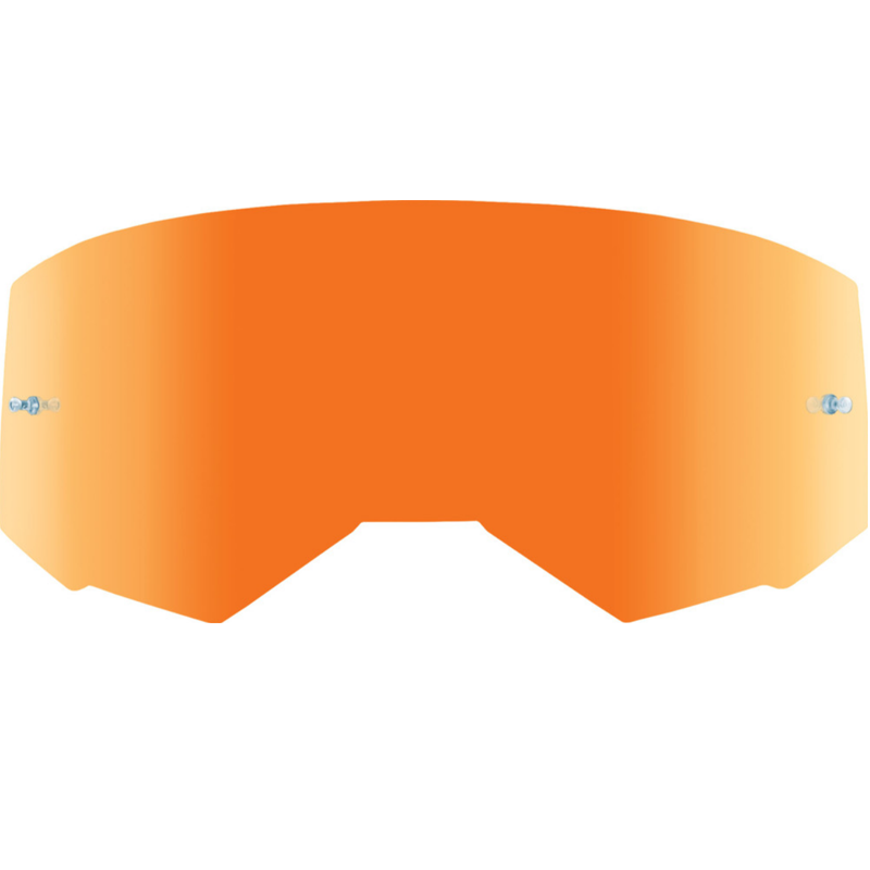 Fly Racing Zone Pro, Zone, Focus Replacement Single Lens W/Post Orange Mirror/Smoke
