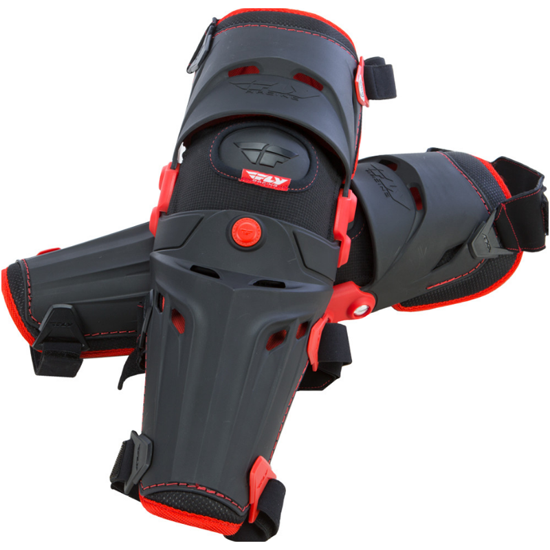 Fly Racing 5 Pivot Knee Guard Matte Black