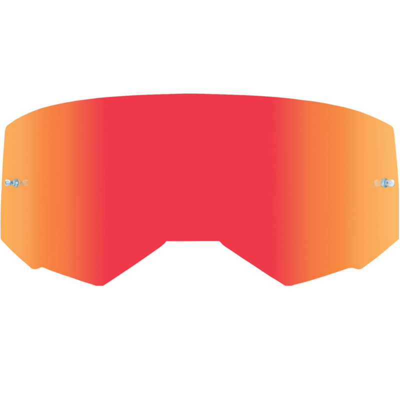 Fly Racing Zone Pro, Zone, Focus Replacement Single Lens W/Post Red Mirror/Clear