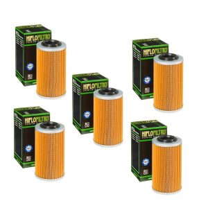Hiflofiltro HF556 Oil Filter 5 Pack John Deere Trail Buck 650 Auto 2005-0