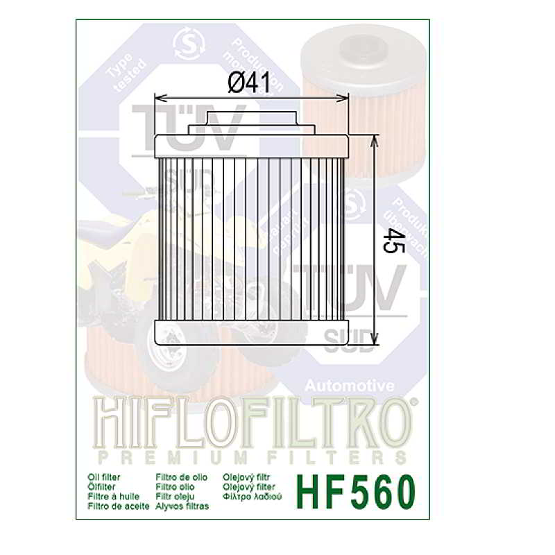 Hiflofiltro HF560 Oil Filter 3 Pack Can-Am DS450 EFI 2008-2015-161222