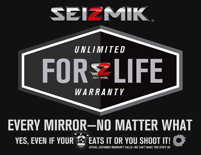 Seizmik Halo-R Rear View Black 1.75″ Round Tube Mirror Polaris RZR 1000 XP 4 / S-226082