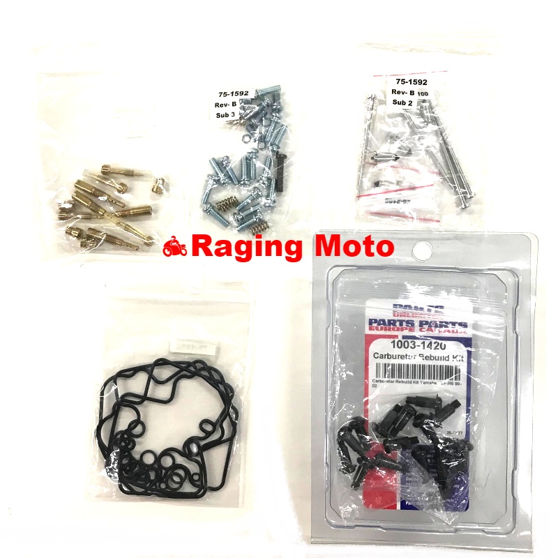 Parts Unlimited Carburetor Rebuild Kit Yamaha YZF R6 600 1999-2002 -166424