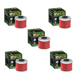 Hiflofiltro HF116 Oil Filter 5 Pack Honda TRX450R 2006-2014 & TRX450R 2004-2013 - HF116