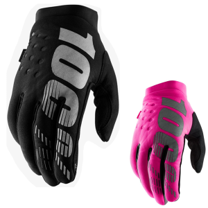 100% Brisker Cold Weather Womens Gloves Black/Grey