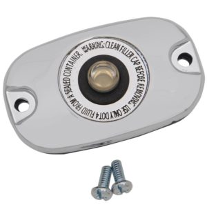 Drag Specialties Chrome Rear Brake Master Cylinder Cover Harley FLST FXST 06-17-0