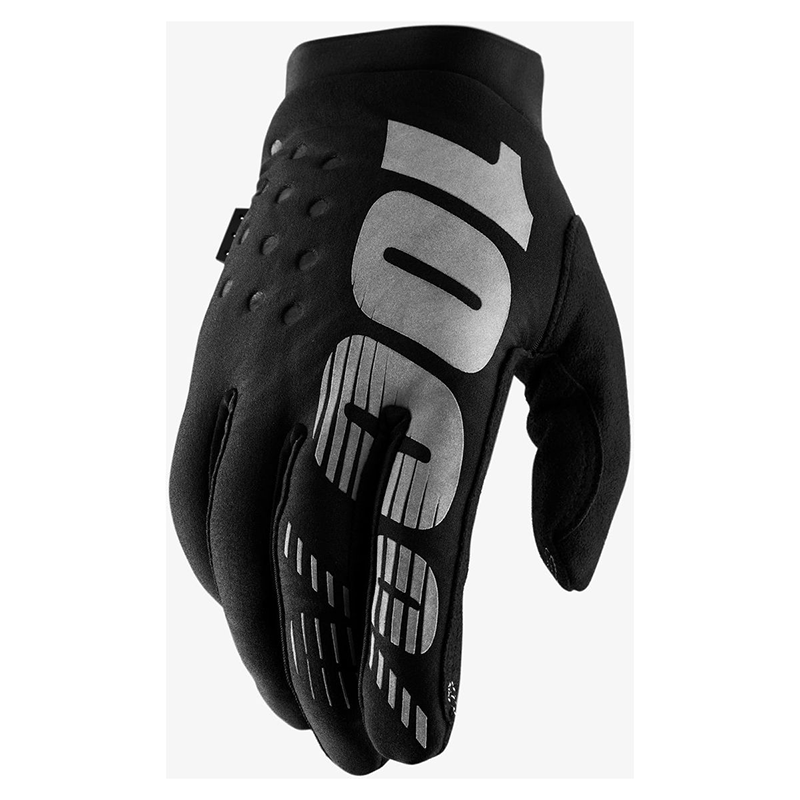 100% Brisker Cold Weather Youth Gloves Black/Grey