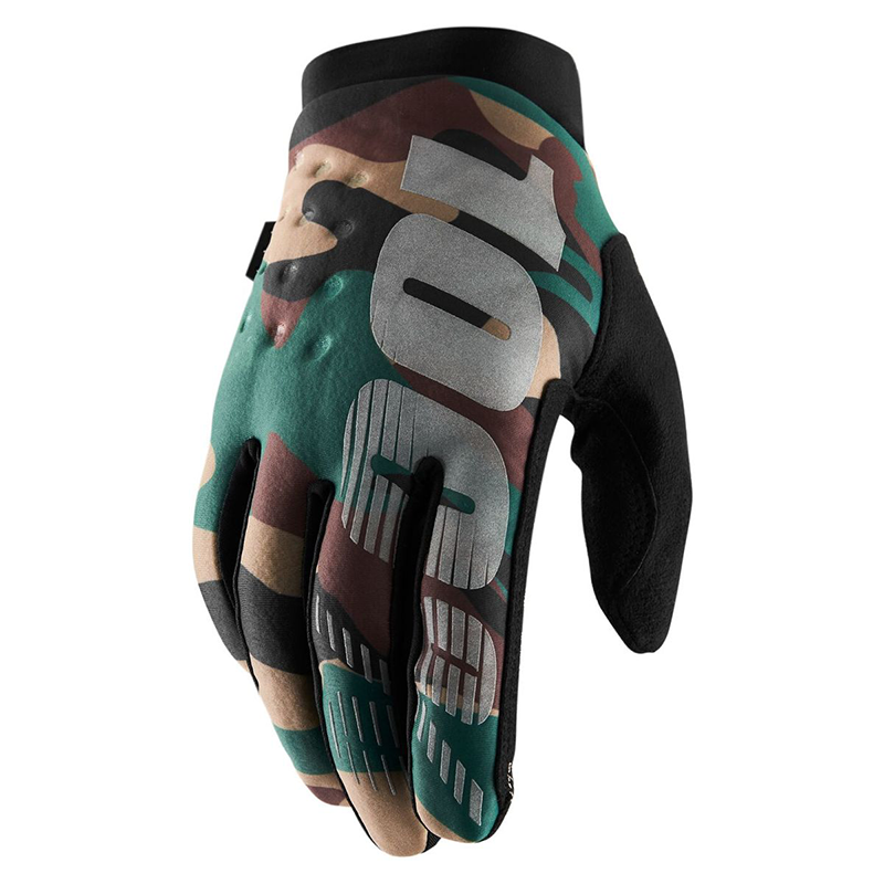 100% Brisker Cold Weather Youth Gloves Camo Black