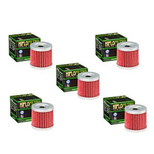 Hiflofiltro HF139 Oil Filter 5 Pack Arctic Cat 400 DVX Suzuki LTR450 LTZ400 - HF139