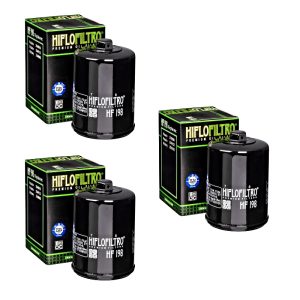 Hiflofiltro HF198 Oil Filter 3 Pack Polaris Ranger Ranger Sportsman 500 700 800-0