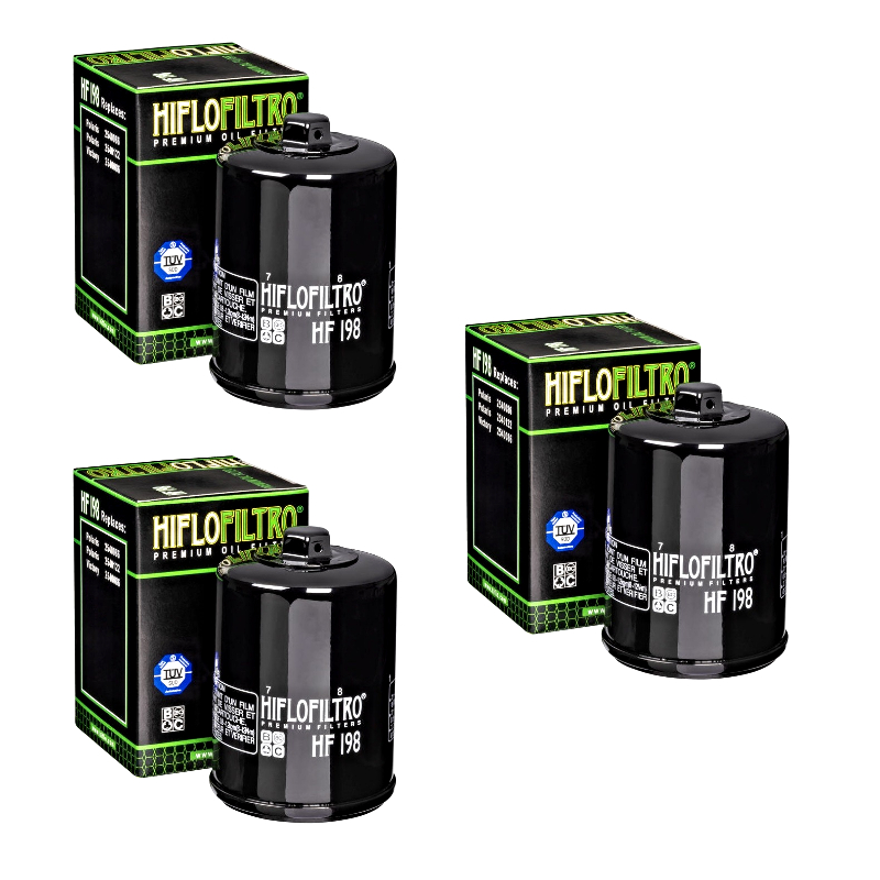 Hiflofiltro HF198 Oil Filter 3 Pack Victory Boardwalk Gunner Hammer Hardball - HF198