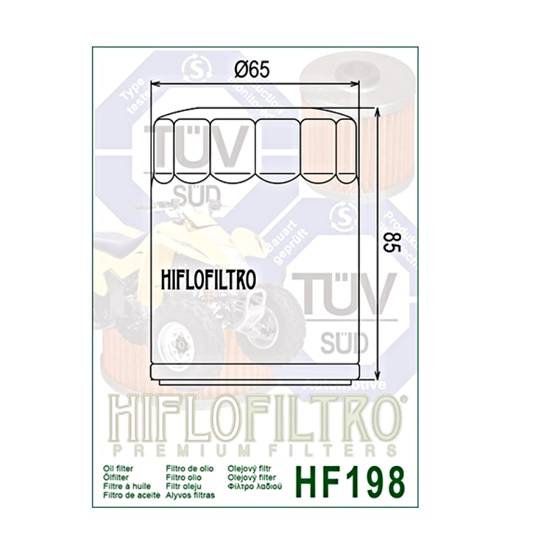 Hiflofiltro HF198 Oil Filter 3 Pack Victory Boardwalk Gunner Hammer Hardball-173565