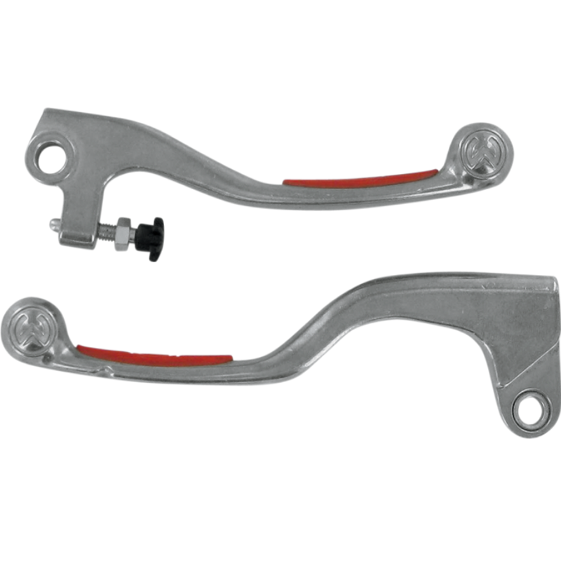 Moose Racing Clutch & Brake Lever Set With Grips Red