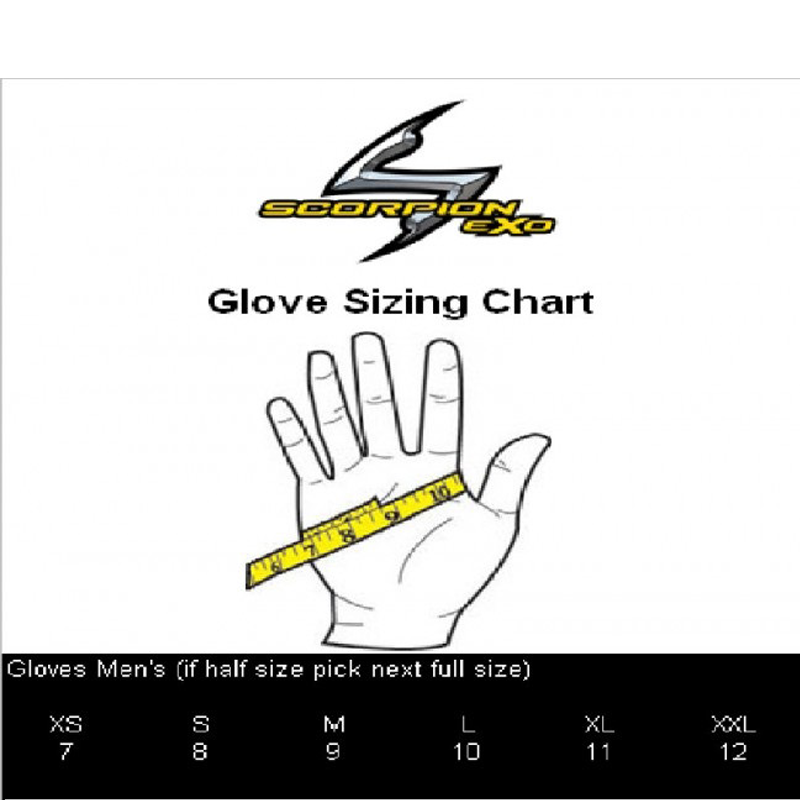 Scorpion Men Cool Hand II Leather Textile Motorcycle Riding Gloves-173162