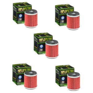Hiflofiltro HF140 Oil Filter 5 Pack Yamaha YFM250R YFZ450 YFZ450R YFZ450X YZ250 - HF140