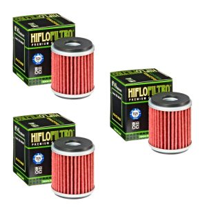 Hiflofiltro HF140 Oil Filter 3 Pack Yamaha WR250 WR450 YZFR125 YZ250 YZ450 - HF140