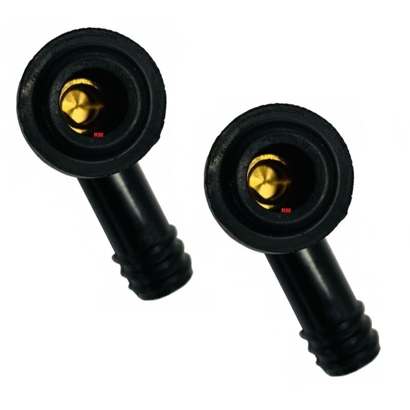 2 K&S Spark Plug Boot Cap Cover Resistor 14mm Snowmobile ATV Motorcycle-209999