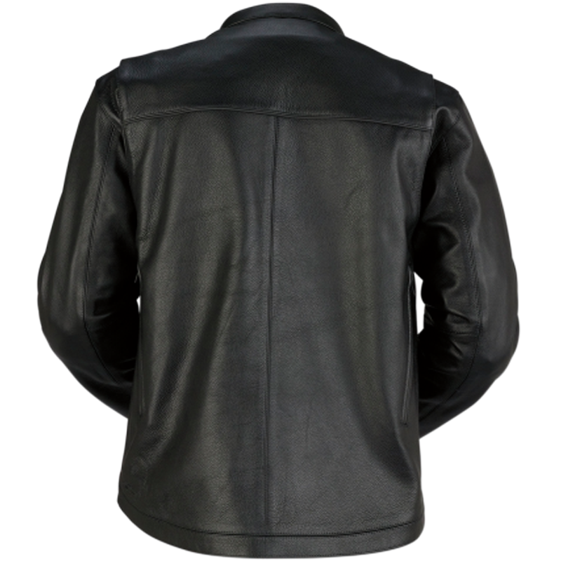 Z1R Munition Black Leather Street Motorcycle Riding Jacket - Pick Size-180421