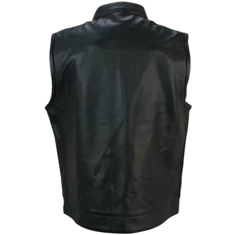 Z1R Vindicator Adventure Dual-Sport Street Motorcycle Black Leather Vest-181676