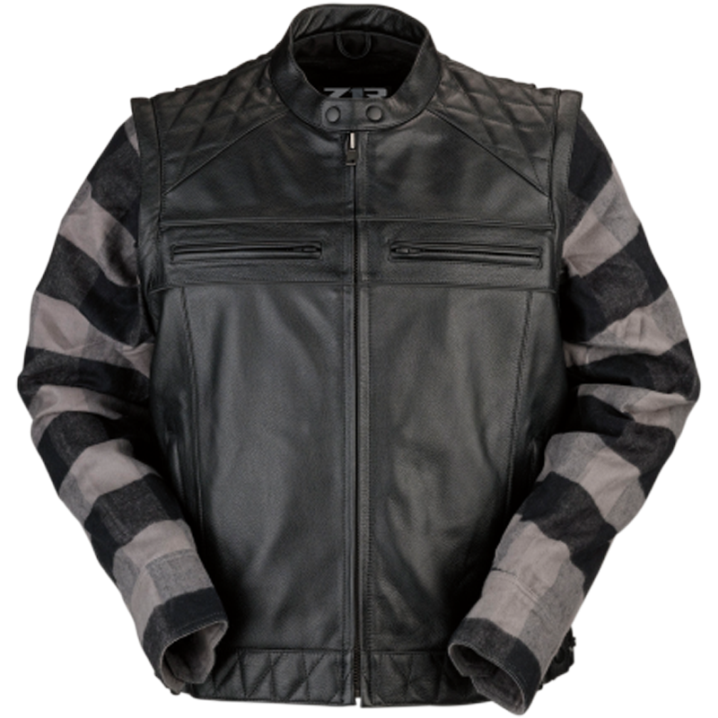 Z1R Ordinance 3-in-1 Black Leather Street Motorcycle Jacket - Pick Size-181486