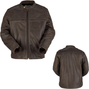 Z1R Indiana Leather Jacket Brown