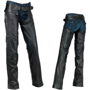 Z1R Sabot Women's Leather Chap Black
