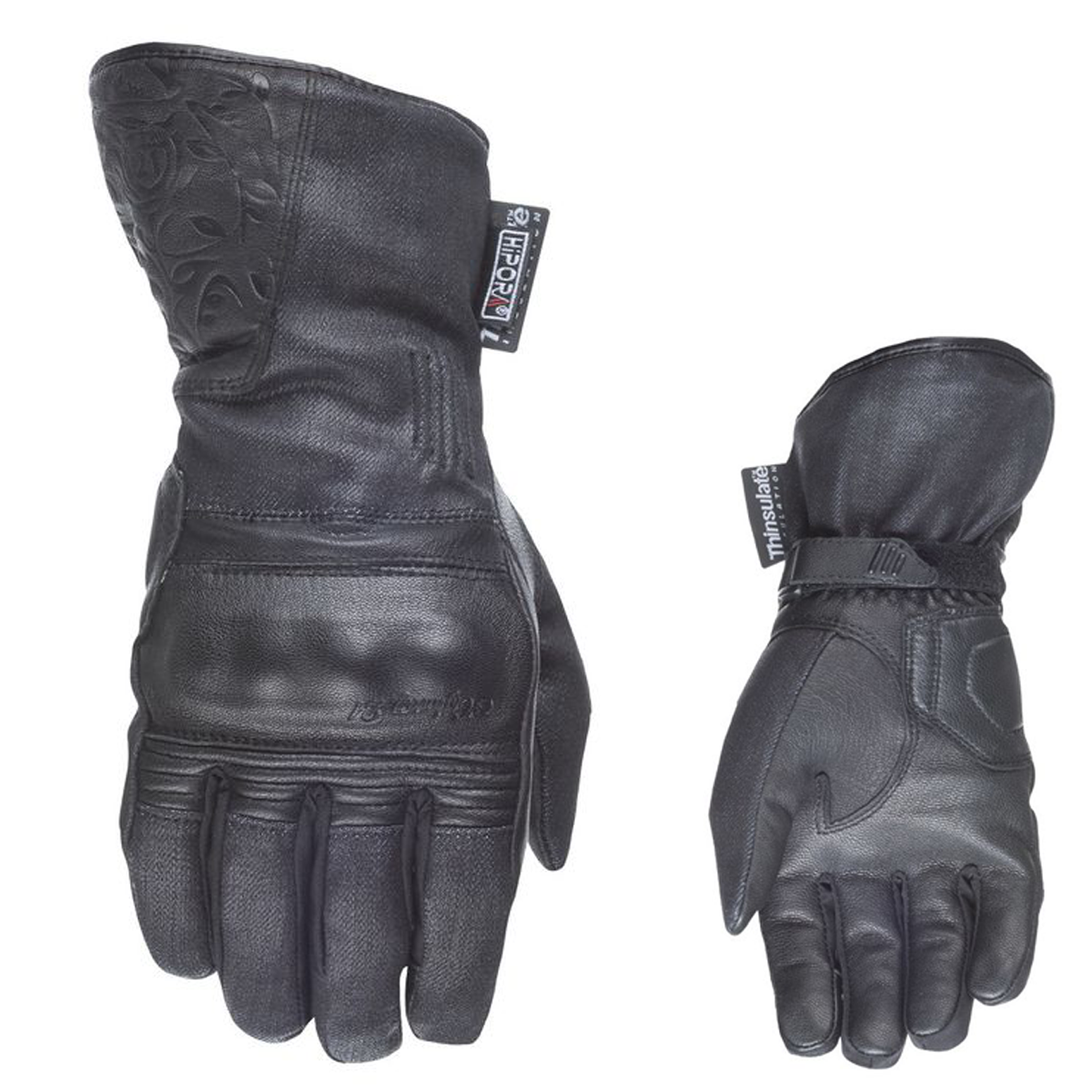 Highway 21 Black Rose Women's Gloves Black