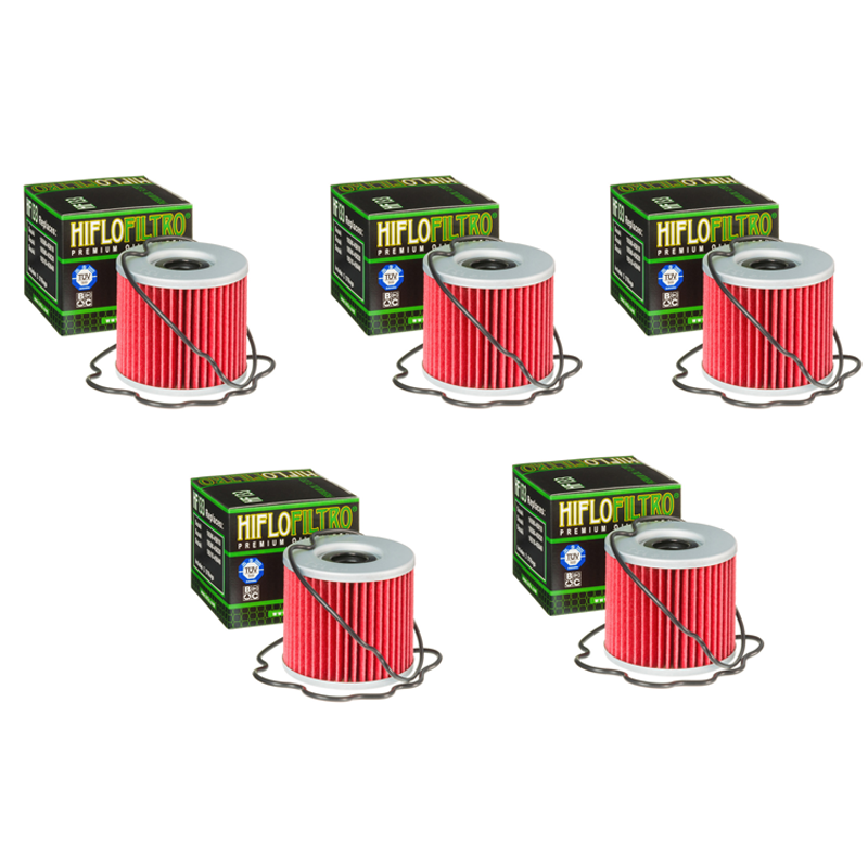 Hiflofiltro HF133 Oil Filter 5 Pack Suzuki GS250, GS400E, GS1000, GS400