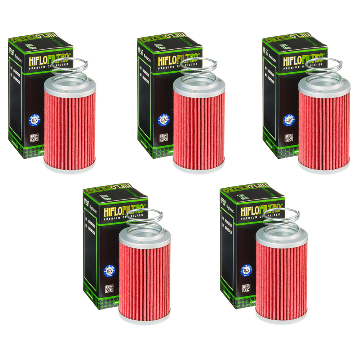 Hiflofiltro HF567 Oil Filter 5 Pack MV Agusta Brutale 1090 R, F4 1000