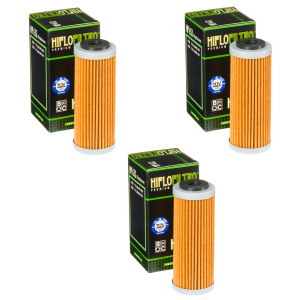 Hiflofiltro HF652 Oil Filter 3 Pack KTM 500 EXC-F, 250 XC-F, 450 XC-W