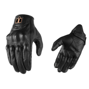 Icon Pursuit Classic Perforated Street Motorcycle Riding Gloves - Pick Size-0