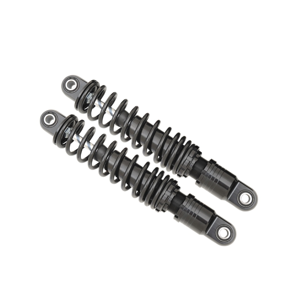 Drag Specialties Premium Adjustable Shocks 11" Nitrogen Black Harley Davidson-206281