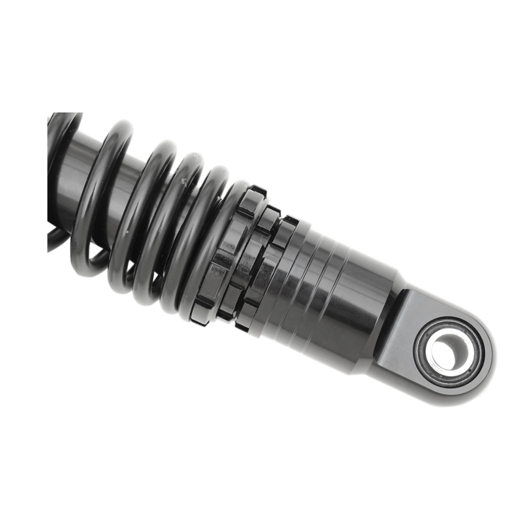 Drag Specialties Premium Adjustable Shocks 13" Nitrogen Black Harley Davidson-207346