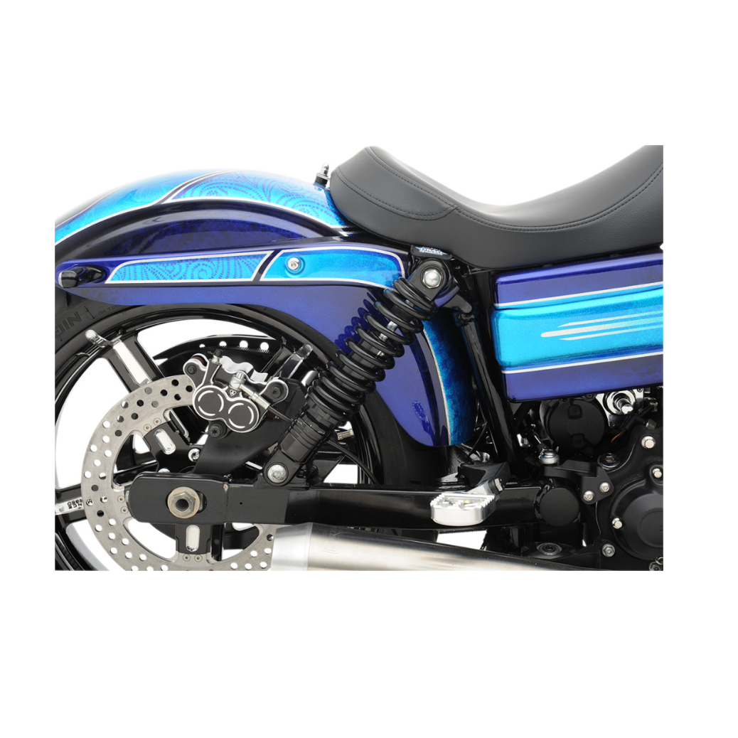 Drag Specialties Premium Adjustable Shocks 13" Nitrogen Black Harley Davidson-207348