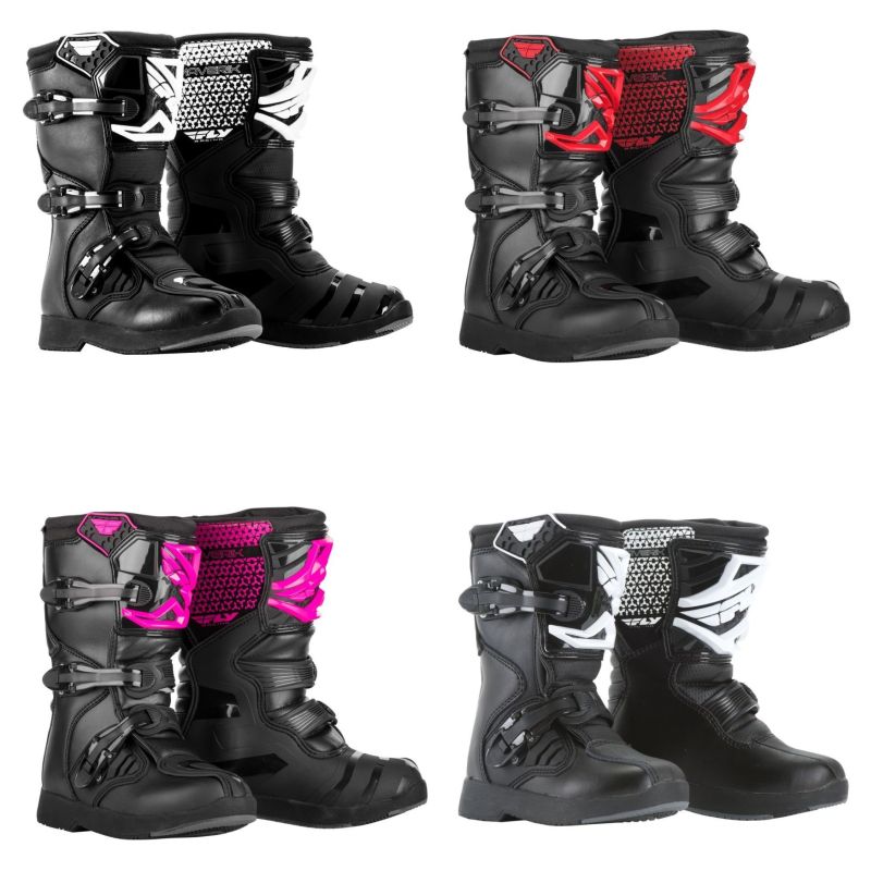 Fly Racing Maverik Youth/Kids MX Motocross Offroad Boots - Pick Size/Color-0