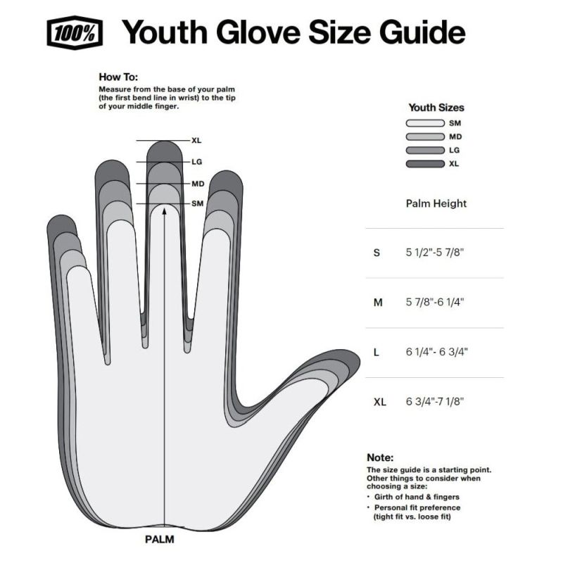 2024 100% iTrack Youth/Kids MX Motocross Offroad Gloves - Pick Size & Color-231470