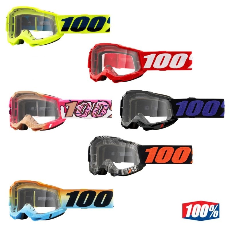 2024 100% Accuri 2 Clear Lens Youth/Kids MX Motocross Offroad Goggles-0