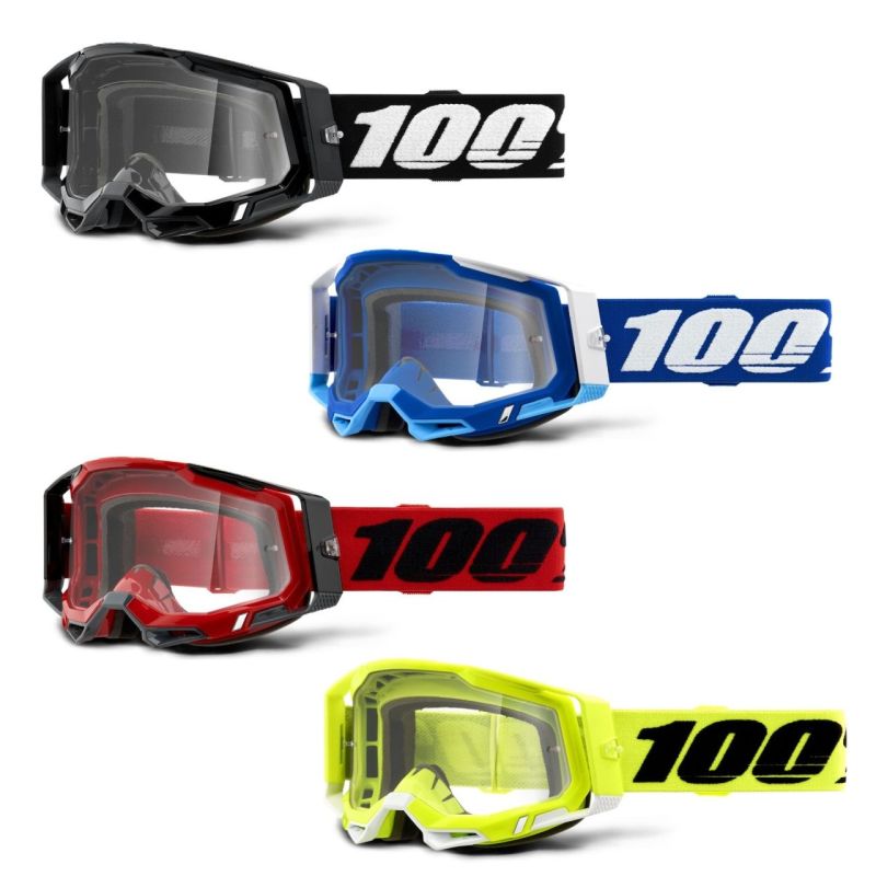 2024 100% Racecraft 2 Clear Lens MX Motocross Offroad Goggles - Pick Color-0