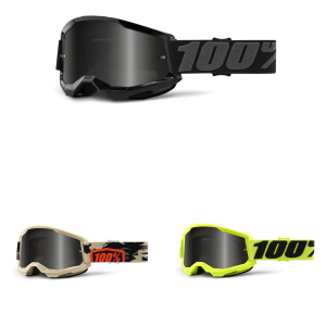 2024 100% Strata 2 Sand MX Motocross Offroad Goggles - Pick Color-0