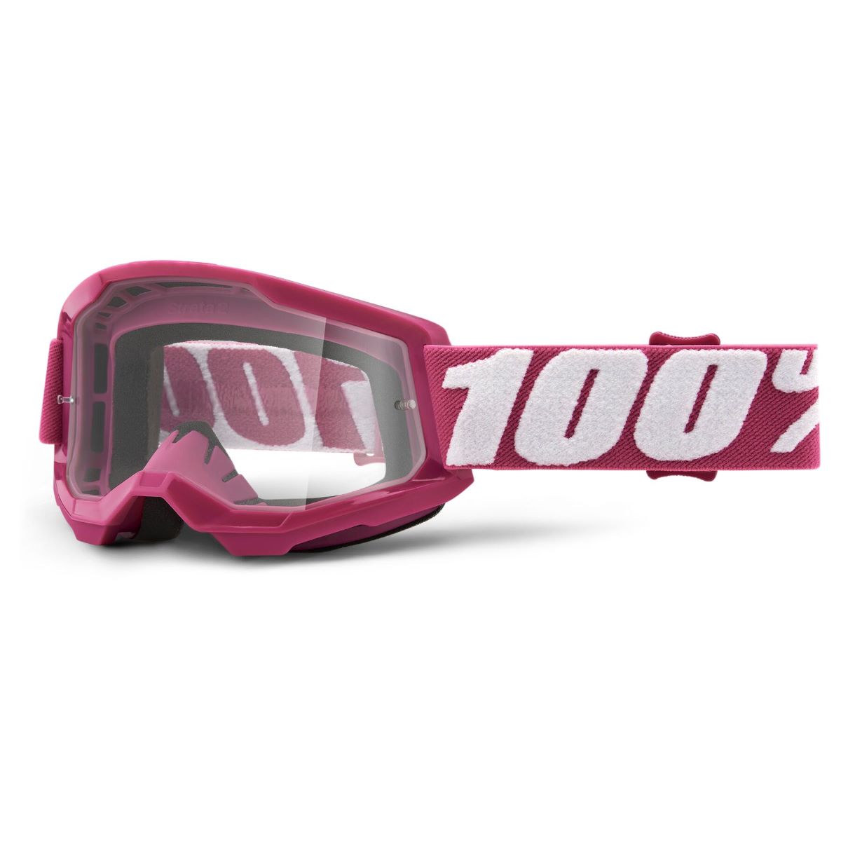 100% Strata 2 Youth/Kids MX Motocross Offroad Clear Lens Goggles-212671