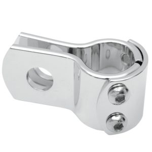 Drag Specialties Motorcycle 7/8" Three-Piece Frame Clamp Chrome-0
