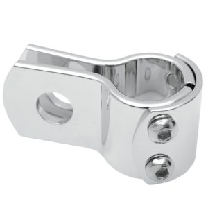 Drag Specialties Motorcycle 1-1/4" Three-Piece Frame Clamp Chrome-0