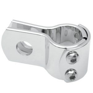 Drag Specialties Motorcycle 1-1/8" Three-Piece Frame Clamp Chrome-0
