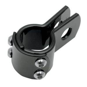 Drag Specialties Motorcycle 1 1/2" Three-Piece Frame Clamp Black-0