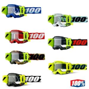 2024 100% Accuri 2 Forecast MX Motocross Offroad Clear Lens Goggles -0