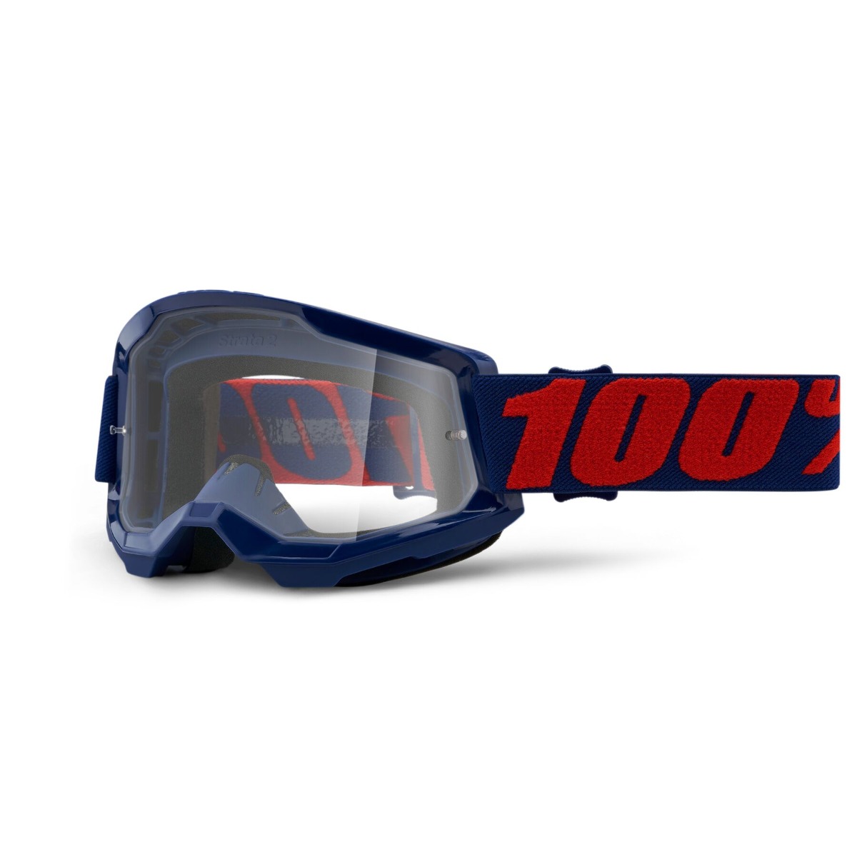 100% Strata 2 MX Motocross Offroad Clear Lens Goggles - Pick Color-212617